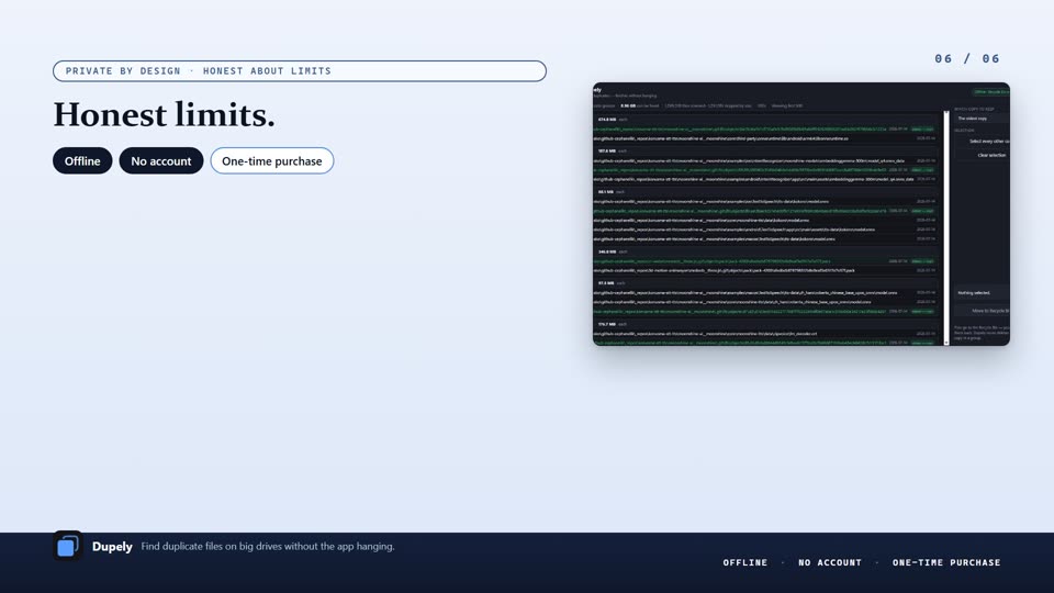 Dupely screenshot